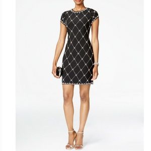 Betsy & Adam Diamond Sheath Dress